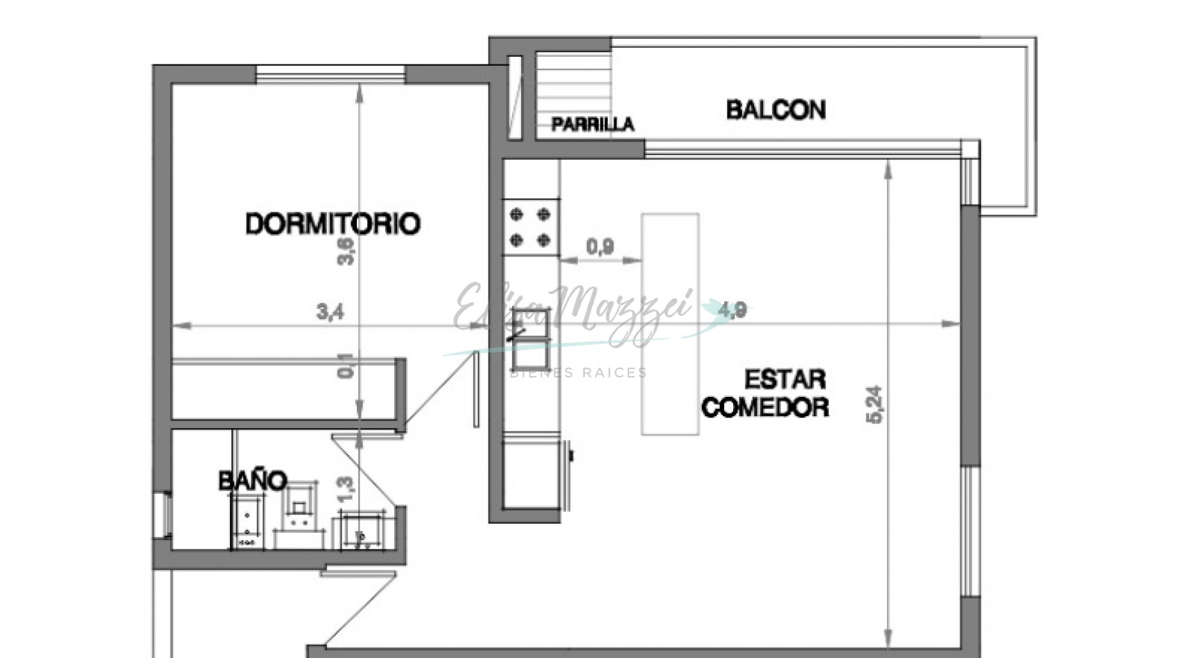 DEPARTAMENTO DOS AMBIENTES A METROS DEL MAR - VALERIA DEL MAR 
