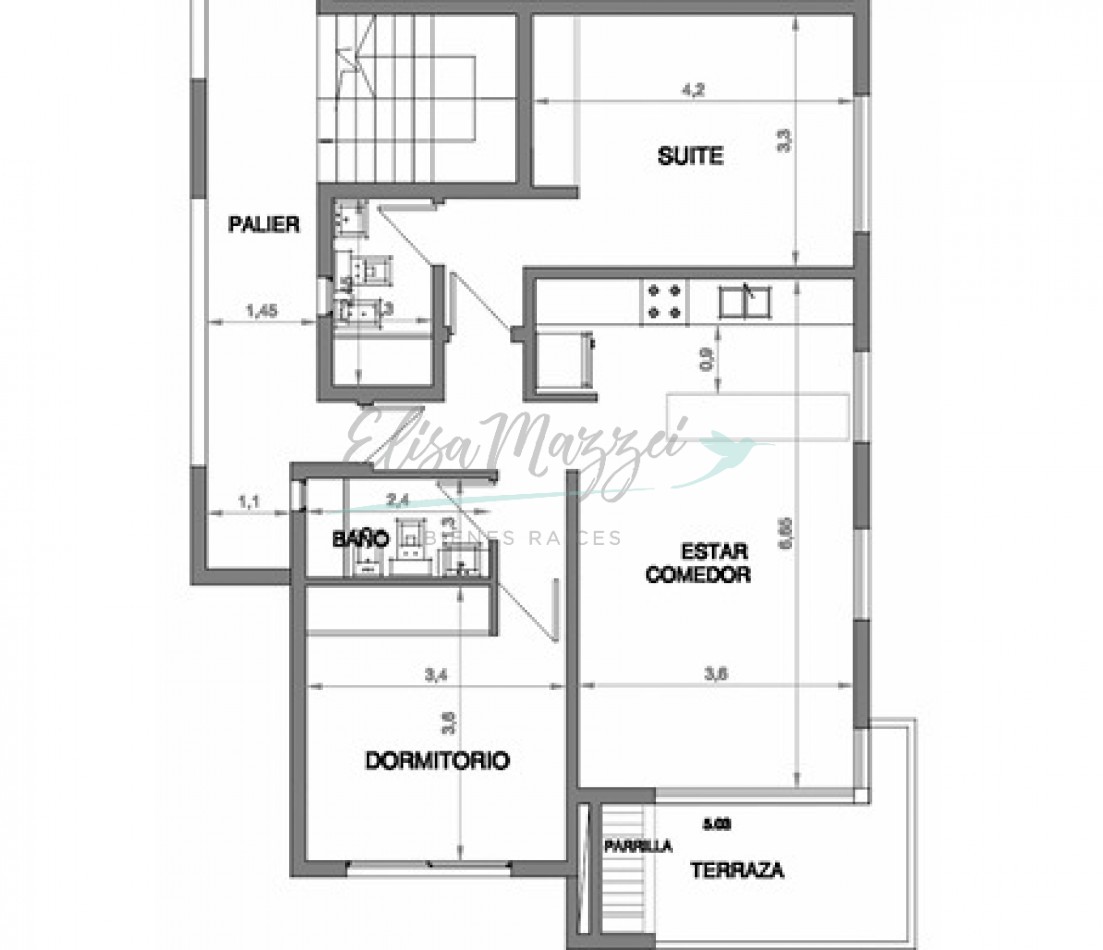 DEPARTAMENTO TRES AMBIENTES A METROS DEL MAR - VALERIA DEL MAR