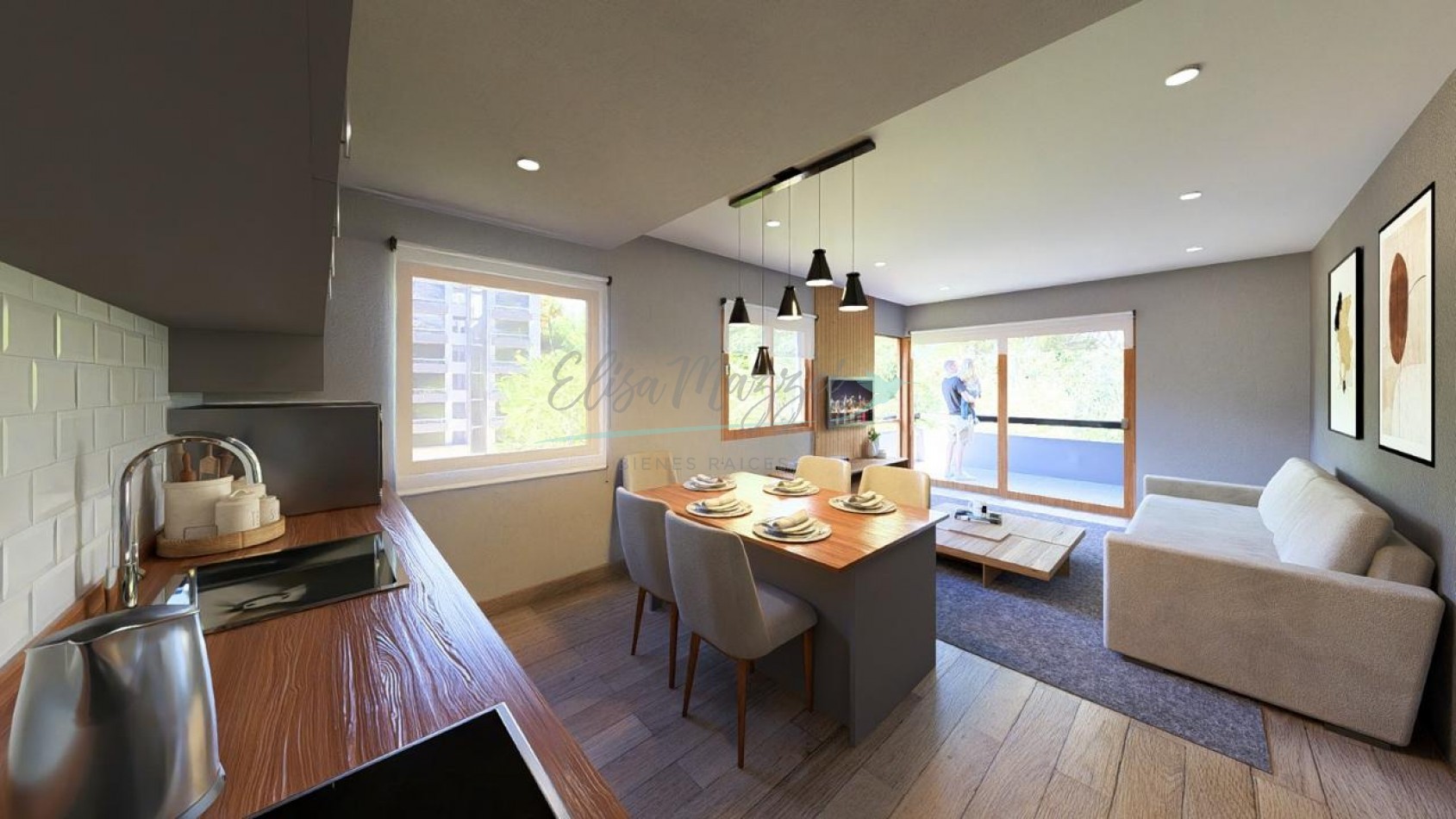 DEPARTAMENTO TRES AMBIENTES A METROS DEL MAR - VALERIA DEL MAR