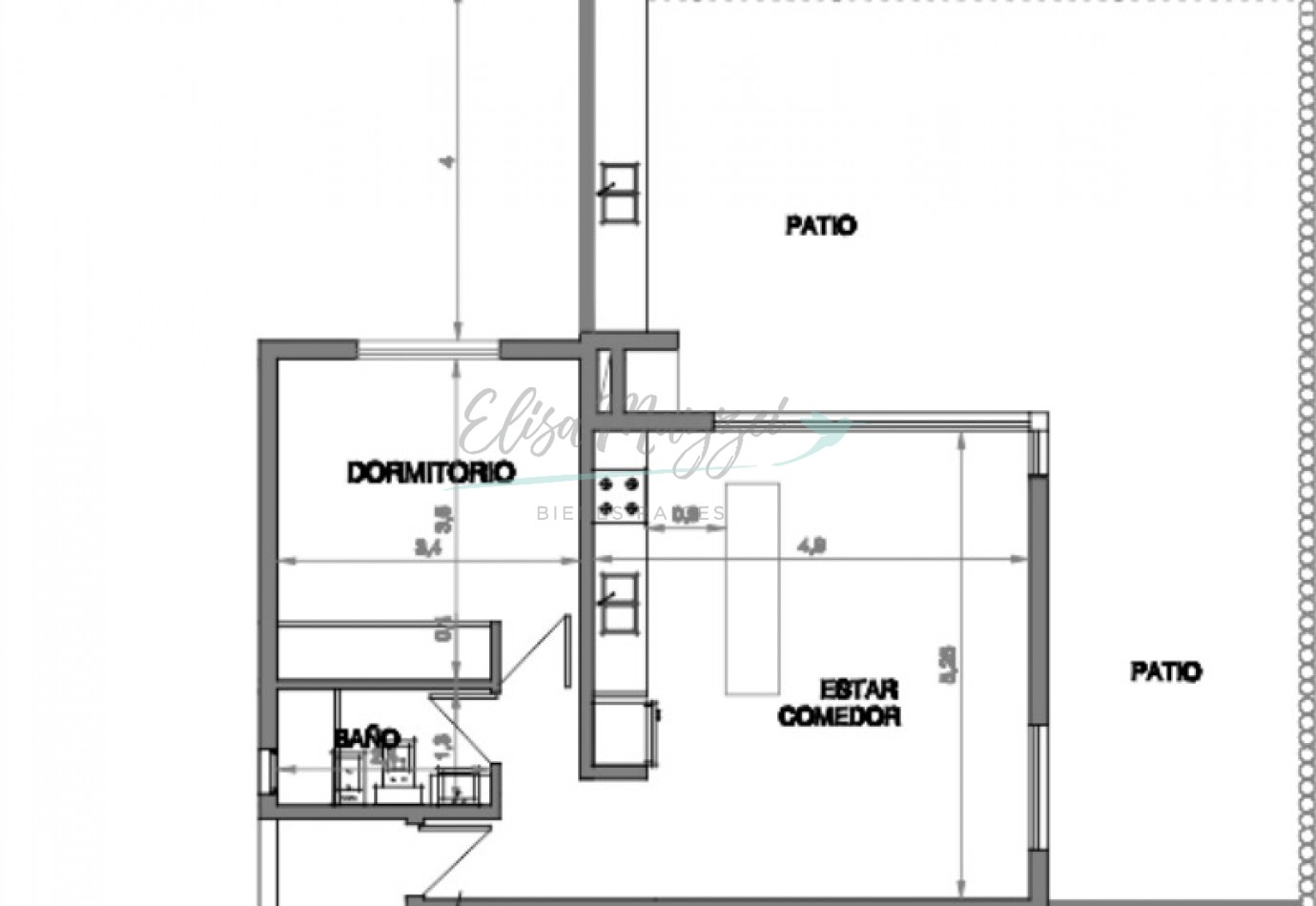 DEPARTAMENTO DOS AMBIENTES A METROS DEL MAR - VALERIA DEL MAR 